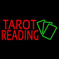 Red Tarot Reading Green Cards Enseigne Néon