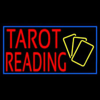 Red Tarot Reading Yellow Cards Enseigne Néon