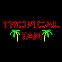 Red Tropical Tan Enseigne Néon