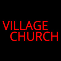 Red Village Church Enseigne Néon