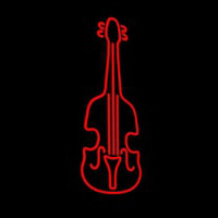 Red Violin Logo 1 Enseigne Néon