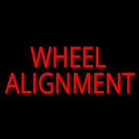 Red Wheel Alignment 1 Enseigne Néon