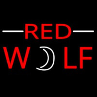 Red Wolf Beer Sign Enseigne Néon