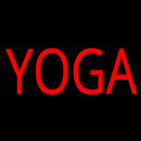 Red Yoga Enseigne Néon