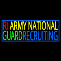 Ri Army National Guard Recruiting Enseigne Néon