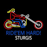 Ride Em Hard Sturgis Motorcycle Enseigne Néon