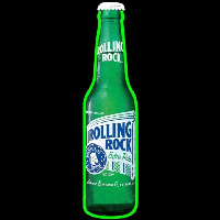 Rolling Rock Bottle Beer Sign Enseigne Néon