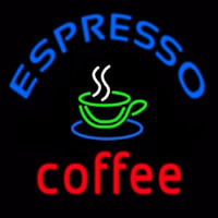 Round Espresso Coffee Enseigne Néon