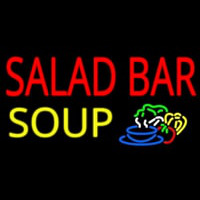 Salad Bar Soup Enseigne Néon