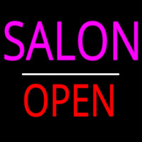 Salon Open White Line Enseigne Néon
