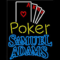 Samuel Adams Poker Ace Series Beer Sign Enseigne Néon