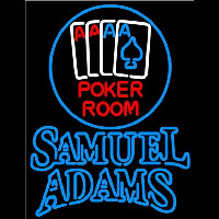Samuel Adams Poker Room Beer Sign Enseigne Néon