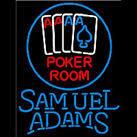 Samuel Adams Poker Room Beer Sign Enseigne Néon