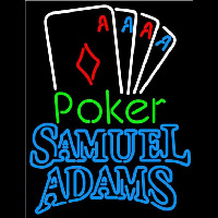 Samuel Adams Poker Tournament Beer Sign Enseigne Néon