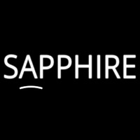 Sapphire Block Enseigne Néon