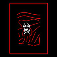 Scary Man Logo Enseigne Néon
