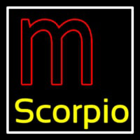 Scorpio Zodiac White Border Enseigne Néon