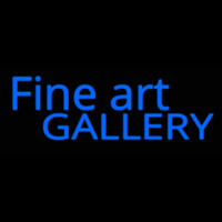 Script Letters Fine Art Gallery Enseigne Néon