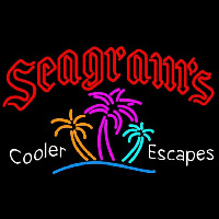 Seagrams Wild Berry Margarita Strawberry Daiquiri Wine Coolers Beer Sign Enseigne Néon