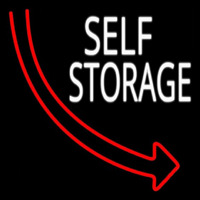 Self Storage Block Arrow Enseigne Néon