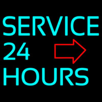Service 24 Hours Enseigne Néon