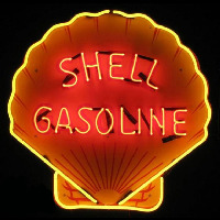 Shell Gasoline Enseigne Néon
