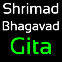 Shrimad Bhagavad Gita Enseigne Néon