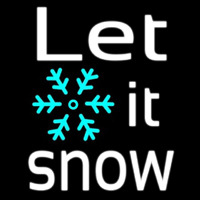 Sign Let It Snow Enseigne Néon