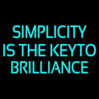 Simplicity Is The Keyto Enseigne Néon