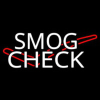 Smog Check Logo Enseigne Néon