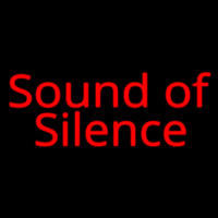 Sound Of Silence Enseigne Néon