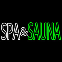 Spa And Sauna Enseigne Néon