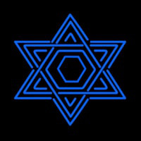 Star Of David Judaism Enseigne Néon