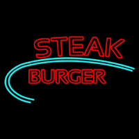 Steak Burger Enseigne Néon