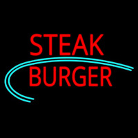 Steak Burger Enseigne Néon