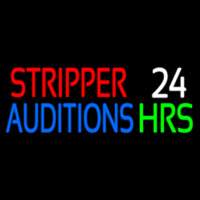 Stripper Auditions 24 Hrs Enseigne Néon
