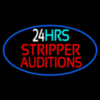 Stripper Auditions 24 Hrs Enseigne Néon