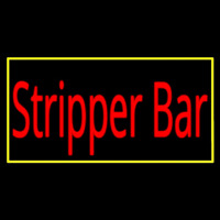 Stripper Bar With Yellow Border Enseigne Néon