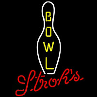 Strohs Bowling Beer Sign Enseigne Néon