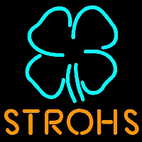 Strohs Clover Beer Sign Enseigne Néon