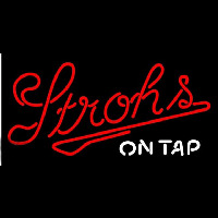 Strohs On Tap Beer Sign Enseigne Néon