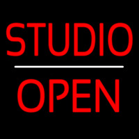 Studio Open White Line Enseigne Néon