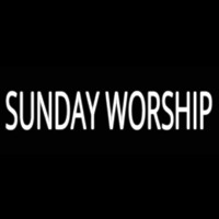 Sunday Worship Enseigne Néon