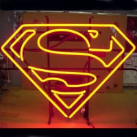 Superman Logo Magasin Enseigne Néon