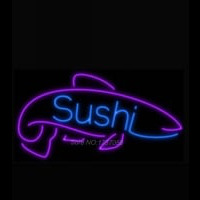 Sushi Fish Enseigne Néon