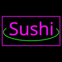 Sushi Rectangle Pink Enseigne Néon