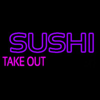 Sushi Take Out Enseigne Néon