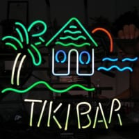 TIKI BAR TROPICAL Enseigne Néon