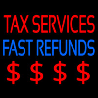 Ta  Services Fast Refunds Enseigne Néon