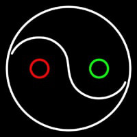 Taoist Symbol Enseigne Néon